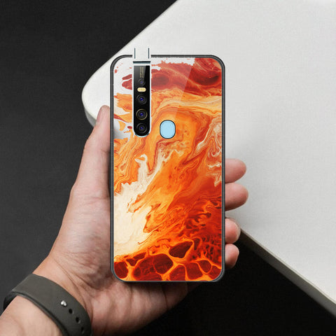 Tecno Camon 15 Premier Cover - Mystic Marble Series - HQ Ultra Shine Premium Infinity Glass Soft Silicon Borders Case