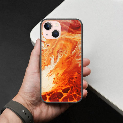 iPhone 14 - Mystic Marble Series - HQ Ultra Shine Premium Infinity Glass Soft Silicon Borders Case