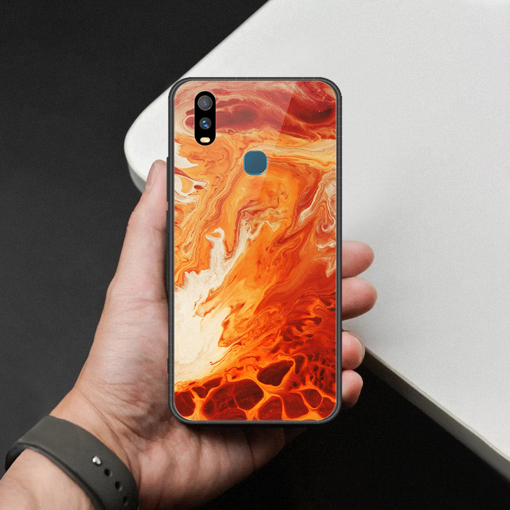 Vivo Y11 2023 Cover - Mystic Marble Series - HQ Ultra Shine Premium Infinity Glass Soft Silicon Borders Case