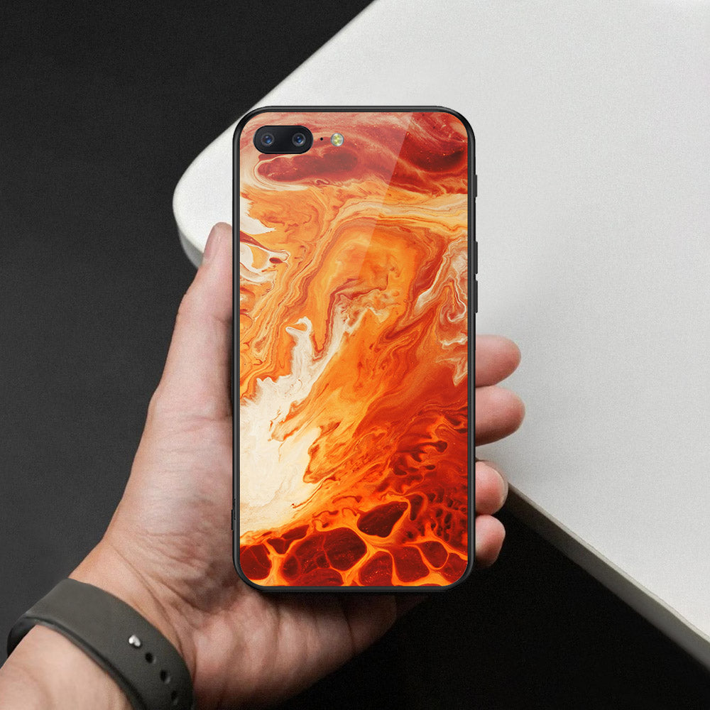 OnePlus 5 Cover - Mystic Marble Series - HQ Ultra Shine Premium Infinity Glass Soft Silicon Borders Case
