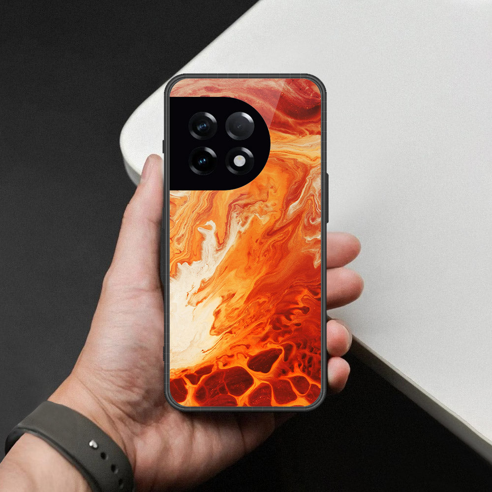 OnePlus 11R Cover - Mystic Marble Series - HQ Ultra Shine Premium Infinity Glass Soft Silicon Borders Case