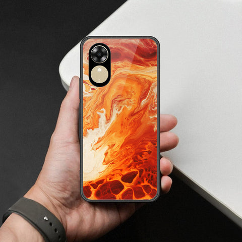 Oppo A17k Cover - Mystic Marble Series - HQ Ultra Shine Premium Infinity Glass Soft Silicon Borders Case