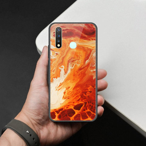 Vivo Y19 Cover - Mystic Marble Series - HQ Ultra Shine Premium Infinity Glass Soft Silicon Borders Case