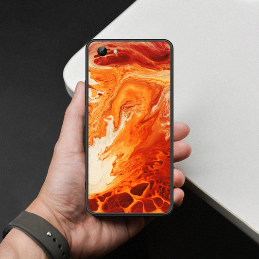 Vivo Y81 Cover - Mystic Marble Series - HQ Ultra Shine Premium Infinity Glass Soft Silicon Borders Case