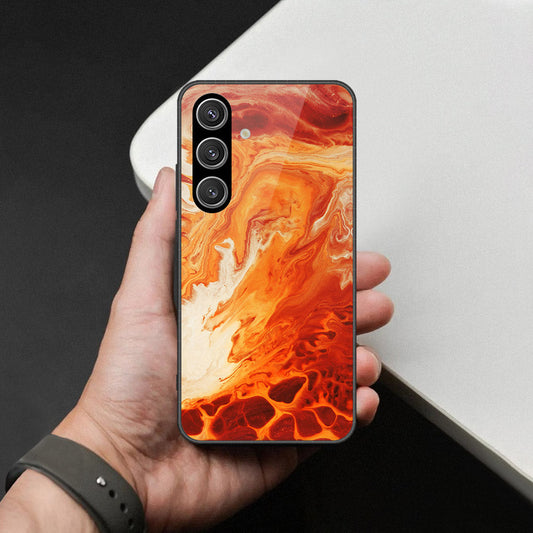 Samsung Galaxy S24 Plus Cover - Mystic Marble Series - HQ Ultra Shine Premium Infinity Glass Soft Silicon Borders Case