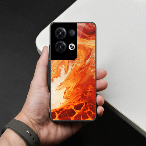 Oppo Reno 8 Pro Plus Cover - Mystic Marble Series - HQ Ultra Shine Premium Infinity Glass Soft Silicon Borders Case