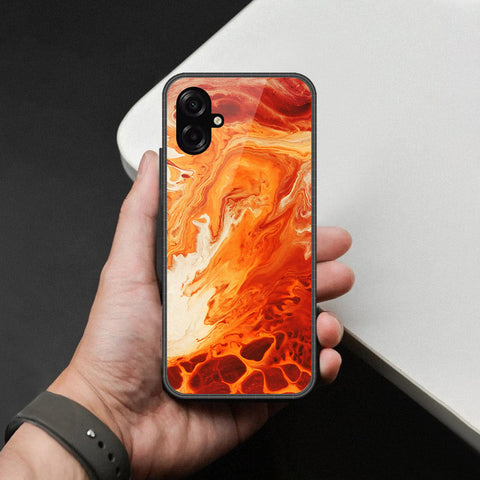 Samsung Galaxy F07 Cover - Mystic Marble Series - HQ Ultra Shine Premium Infinity Glass Soft Silicon Borders Case