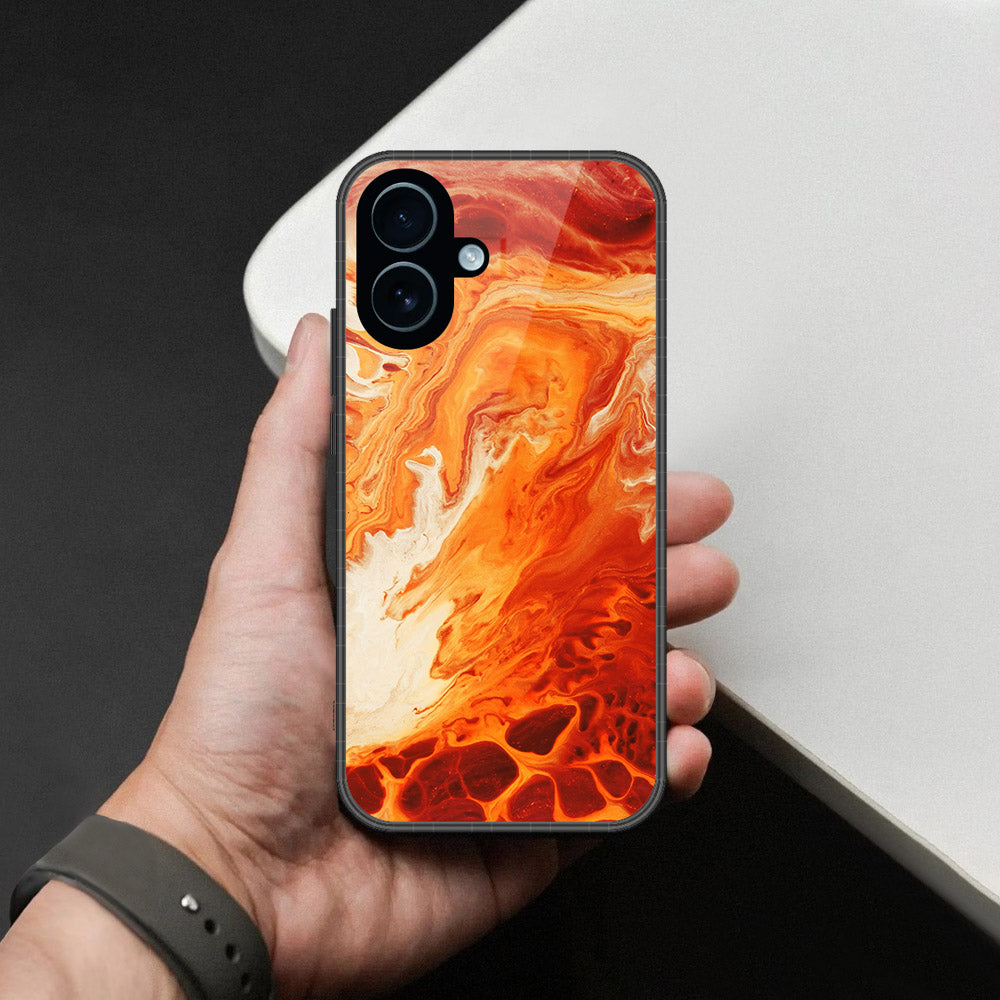 iPhone 18 - Mystic Marble Series - HQ Ultra Shine Premium Infinity Glass Soft Silicon Borders Case
