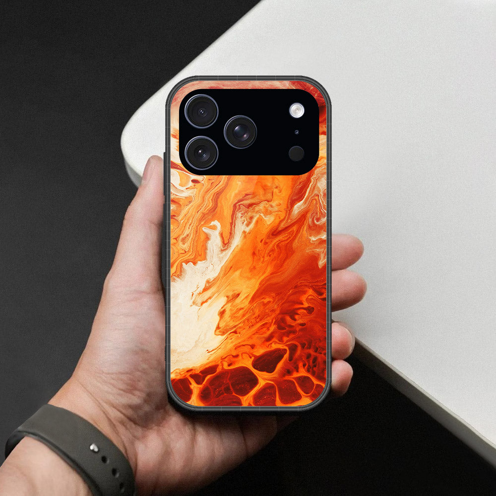 iPhone 17 Pro - Mystic Marble Series - HQ Ultra Shine Premium Infinity Glass Soft Silicon Borders Case
