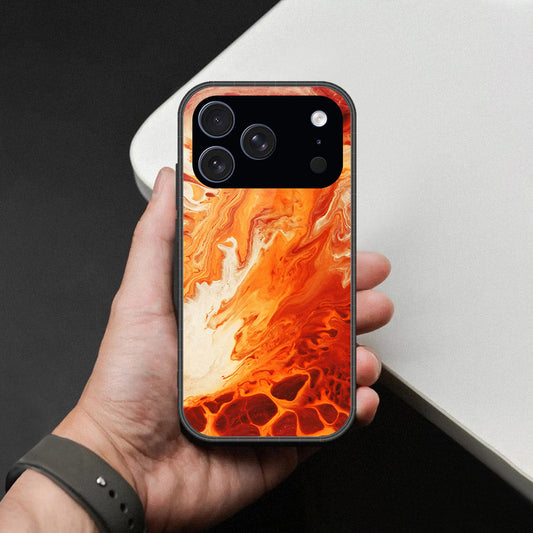 iPhone 18 Pro - Mystic Marble Series - HQ Ultra Shine Premium Infinity Glass Soft Silicon Borders Case