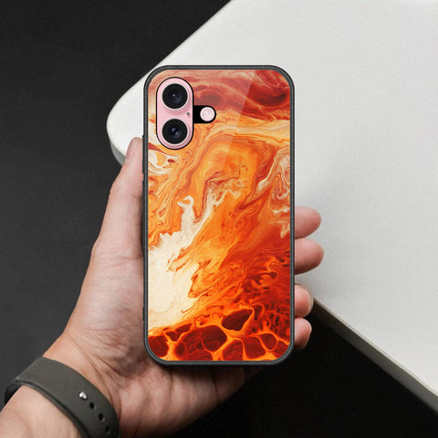 iPhone 16 Plus - Mystic Marble Series - HQ Ultra Shine Premium Infinity Glass Soft Silicon Borders Case