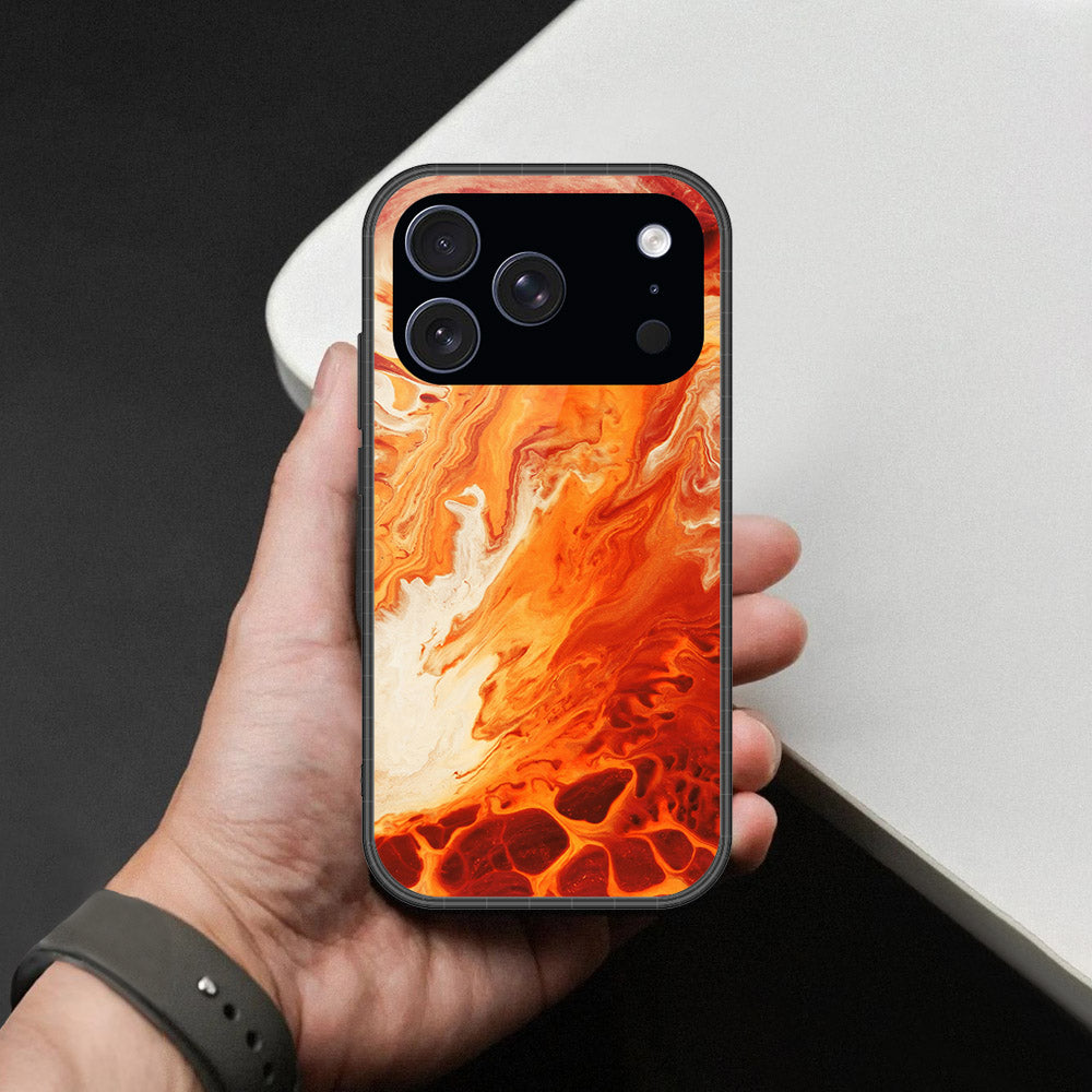 iPhone 17 Pro Max - Mystic Marble Series - HQ Ultra Shine Premium Infinity Glass Soft Silicon Borders Case
