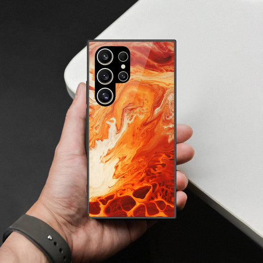 Samsung Galaxy S26 Ultra Cover - Mystic Marble Series - HQ Ultra Shine Premium Infinity Glass Soft Silicon Borders Case