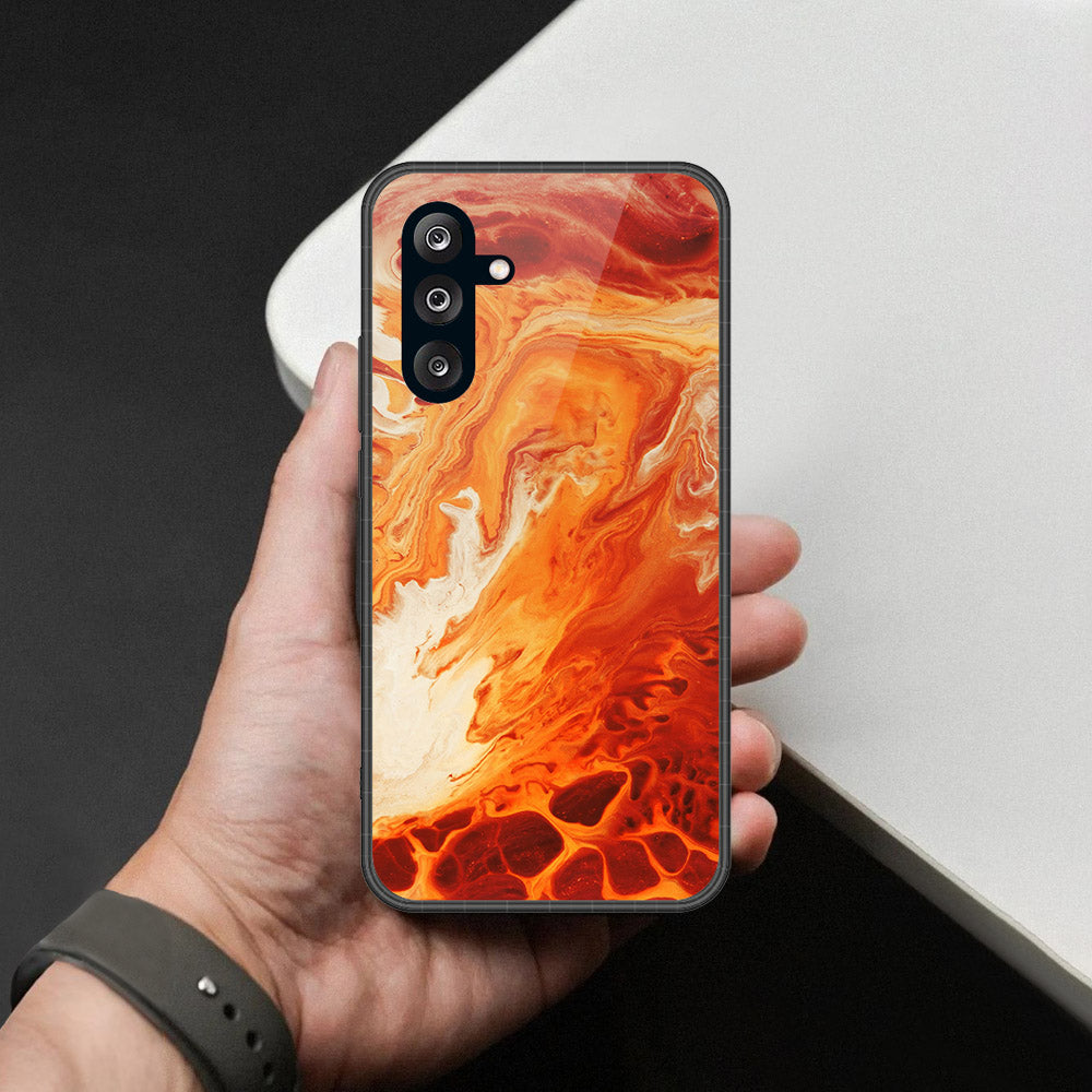 Samsung Galaxy A26 Cover - Mystic Marble Series - HQ Ultra Shine Premium Infinity Glass Soft Silicon Borders Case