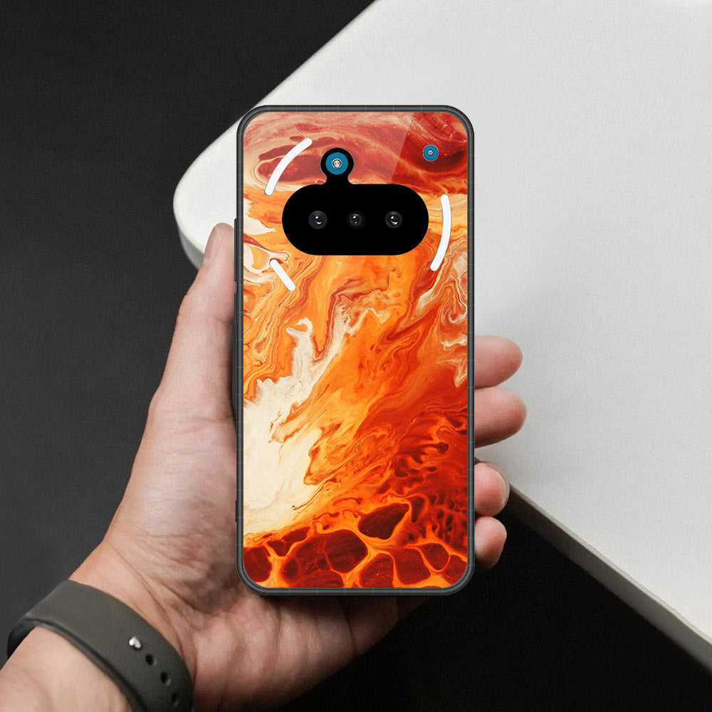 Nothing Phone 3a Cover - Mystic Marble Series - HQ Ultra Shine Premium Infinity Glass Soft Silicon Borders Case