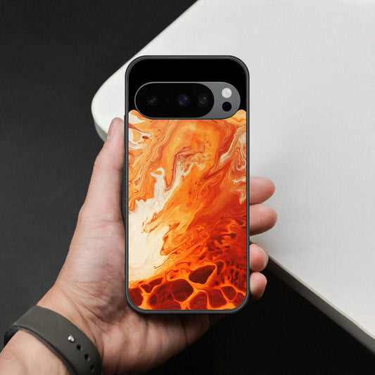 Google Pixel 9 Pro XL Cover - Mystic Marble Series - HQ Ultra Shine Premium Infinity Glass Soft Silicon Borders Case