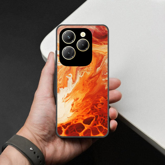 Tecno Spark 20 Pro Cover - Mystic Marble Series - HQ Ultra Shine Premium Infinity Glass Soft Silicon Borders Case