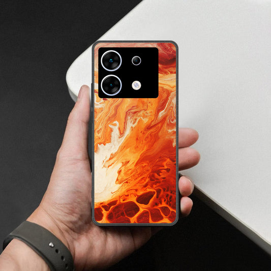 Infinix Zero 30 5G Cover - Mystic Marble Series - HQ Ultra Shine Premium Infinity Glass Soft Silicon Borders Case