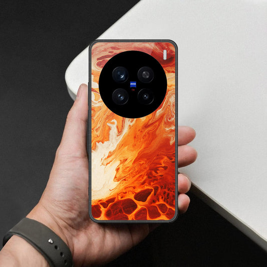 Vivo V7 Plus Cover - Mystic Marble Series - HQ Ultra Shine Premium Infinity Glass Soft Silicon Borders Case