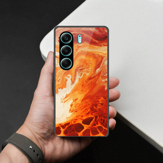 Tecno Camon 40 Pro 5G Cover - Mystic Marble Series - HQ Ultra Shine Premium Infinity Glass Soft Silicon Borders Case