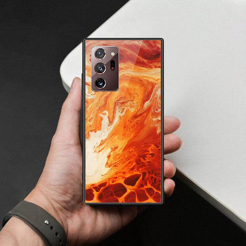 Samsung Galaxy Note 20 Ultra Cover - Mystic Marble Series - HQ Ultra Shine Premium Infinity Glass Soft Silicon Borders Case