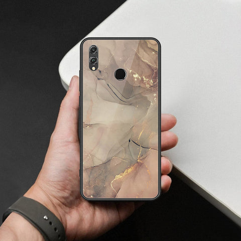 Huawei Honor 8X Cover - Mystic Marble Series - HQ Ultra Shine Premium Infinity Glass Soft Silicon Borders Case
