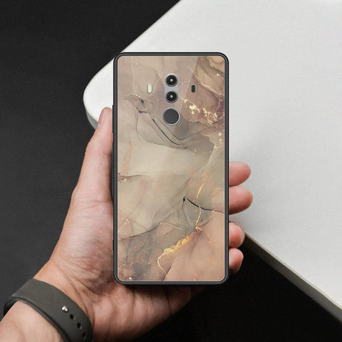 Huawei Mate 10 Pro Cover - Mystic Marble Series - HQ Ultra Shine Premium Infinity Glass Soft Silicon Borders Case