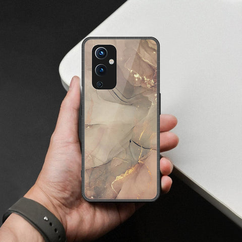 OnePlus 9 Cover - Mystic Marble Series - HQ Ultra Shine Premium Infinity Glass Soft Silicon Borders Case
