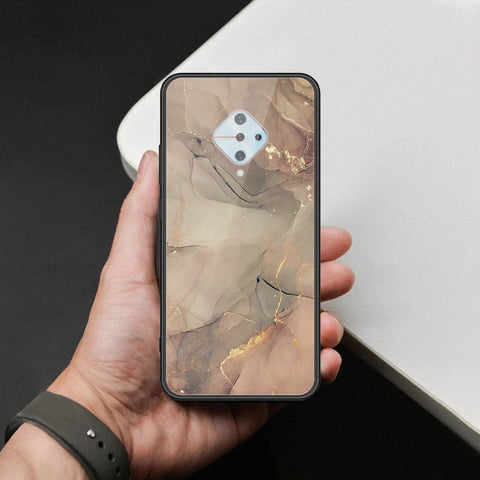 Vivo S1 Pro Cover - Mystic Marble Series - HQ Ultra Shine Premium Infinity Glass Soft Silicon Borders Case