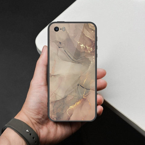 iPhone SE / 5s / 5 - Mystic Marble Series - HQ Ultra Shine Premium Infinity Glass Soft Silicon Borders Case