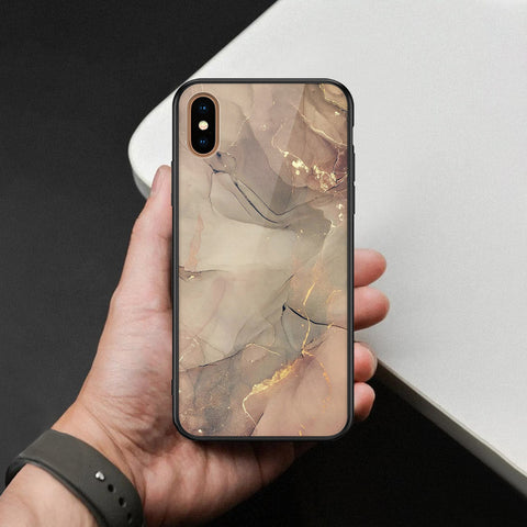 iPhone XS Max - Mystic Marble Series - HQ Ultra Shine Premium Infinity Glass Soft Silicon Borders Case