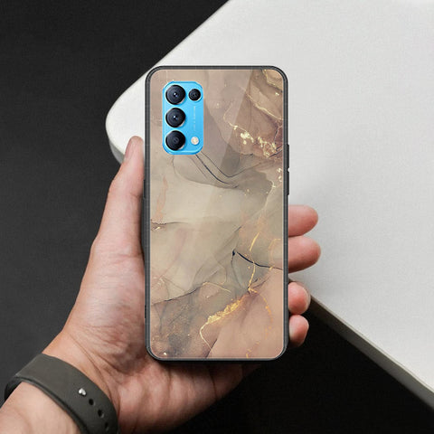 Oppo Find X3 Lite Cover - Mystic Marble Series - HQ Ultra Shine Premium Infinity Glass Soft Silicon Borders Case