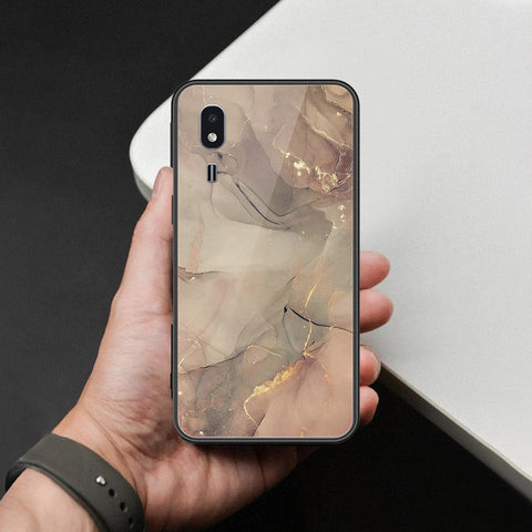 Samsung Galaxy A2 Core Cover - Mystic Marble Series - HQ Ultra Shine Premium Infinity Glass Soft Silicon Borders Case