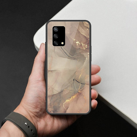 Oppo F19 Cover - Mystic Marble Series - HQ Ultra Shine Premium Infinity Glass Soft Silicon Borders Case