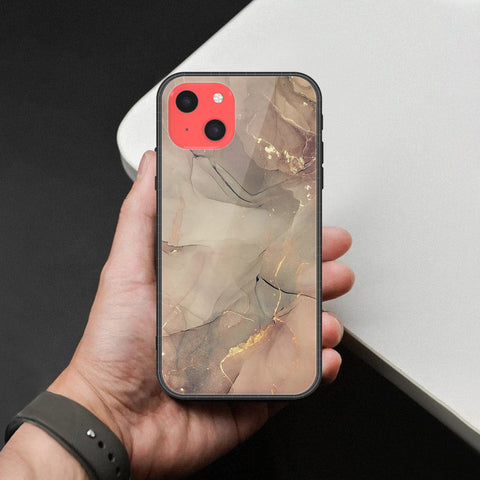 iPhone 13 Mini Cover - Mystic Marble Series - HQ Ultra Shine Premium Infinity Glass Soft Silicon Borders Case