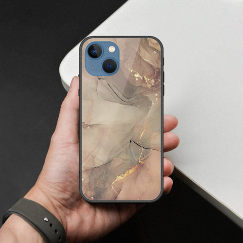 iPhone 13 Cover - Mystic Marble Series - HQ Ultra Shine Premium Infinity Glass Soft Silicon Borders Case