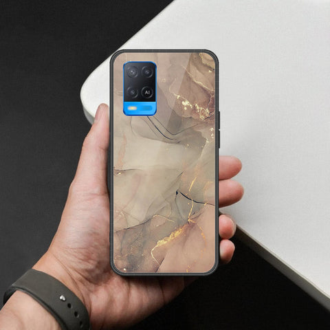 Oppo A54 4G Cover - Mystic Marble Series - HQ Ultra Shine Premium Infinity Glass Soft Silicon Borders Case