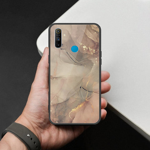 Realme 5s Cover - Mystic Marble Series - HQ Ultra Shine Premium Infinity Glass Soft Silicon Borders Case