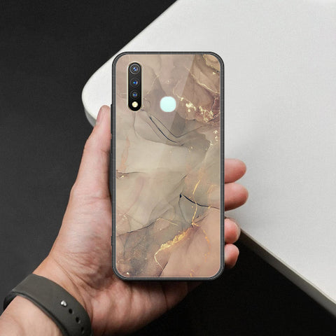 Vivo Y19 Cover - Mystic Marble Series - HQ Ultra Shine Premium Infinity Glass Soft Silicon Borders Case