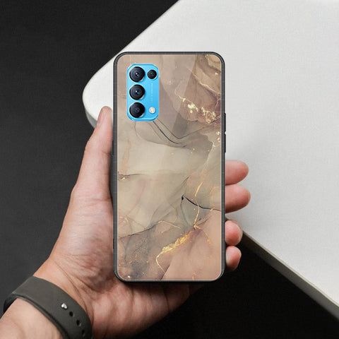 Oppo Reno 5 5G Cover - Mystic Marble Series - HQ Ultra Shine Premium Infinity Glass Soft Silicon Borders Case