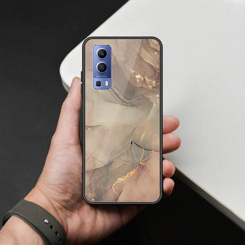 Vivo Y52 5G Cover - Mystic Marble Series - HQ Ultra Shine Premium Infinity Glass Soft Silicon Borders Case