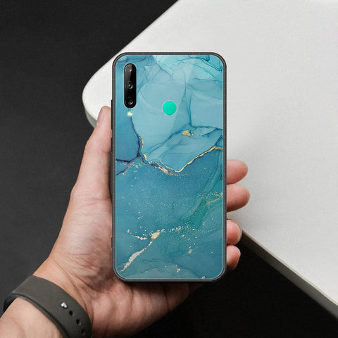 Huawei Y7P Cover - Mystic Marble Series - HQ Ultra Shine Premium Infinity Glass Soft Silicon Borders Case