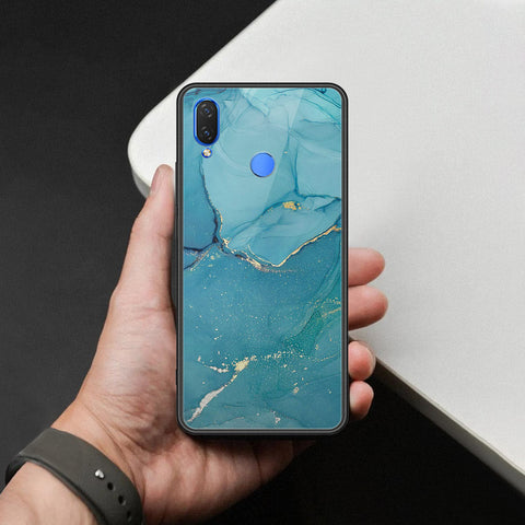 Huawei Y9 2019 Cover - Mystic Marble Series - HQ Ultra Shine Premium Infinity Glass Soft Silicon Borders Case