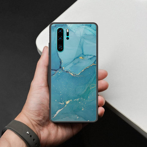 Huawei P30 Pro Cover - Mystic Marble Series - HQ Ultra Shine Premium Infinity Glass Soft Silicon Borders Case
