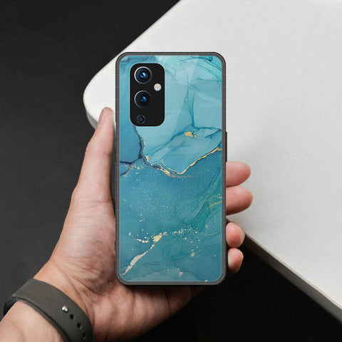 OnePlus 9 Cover - Mystic Marble Series - HQ Ultra Shine Premium Infinity Glass Soft Silicon Borders Case