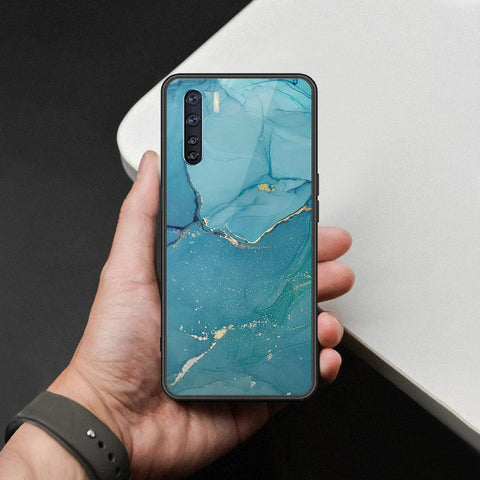 Oppo Reno 3 Cover - Mystic Marble Series - HQ Ultra Shine Premium Infinity Glass Soft Silicon Borders Case