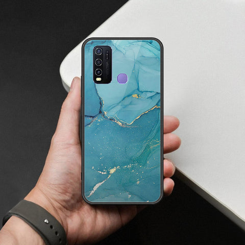 Vivo Y50 Cover - Mystic Marble Series - HQ Ultra Shine Premium Infinity Glass Soft Silicon Borders Case