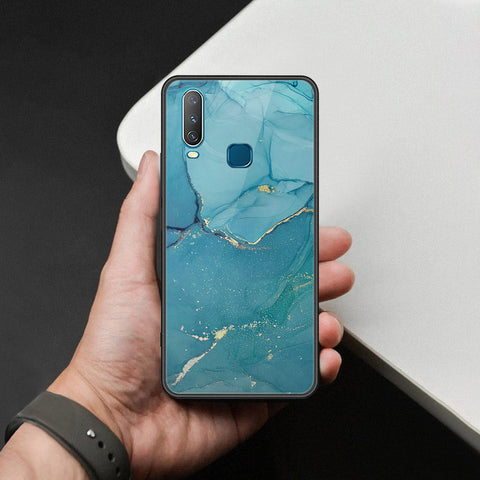 Vivo Y12 Cover - Mystic Marble Series - HQ Ultra Shine Premium Infinity Glass Soft Silicon Borders Case