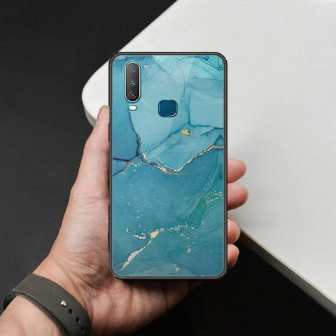 Vivo Y17 Cover - Mystic Marble Series - HQ Ultra Shine Premium Infinity Glass Soft Silicon Borders Case