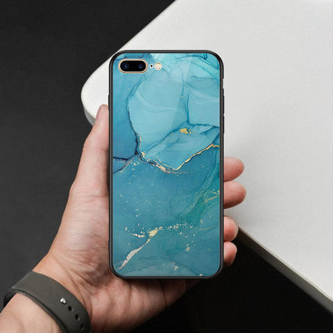 iPhone 8 Plus / 7 Plus - Mystic Marble Series - HQ Ultra Shine Premium Infinity Glass Soft Silicon Borders Case